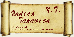 Nadica Tapavica vizit kartica